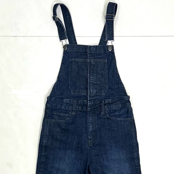 Lucky Brand Women's Bridgette Cropped Denim Overalls - Picture 4 of 10